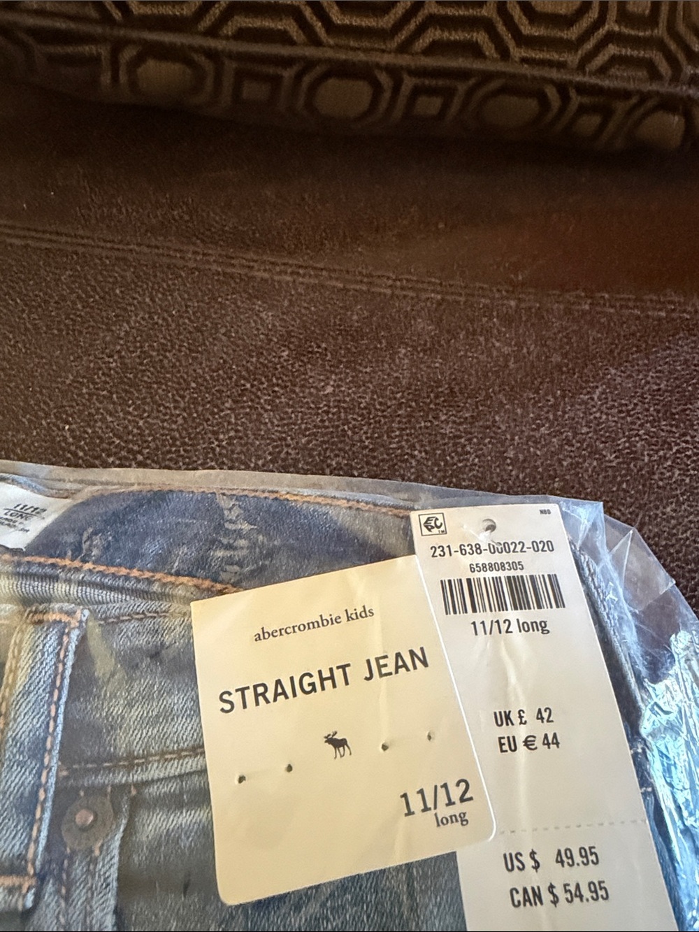 abercrombie kids light blue denim straight jeans